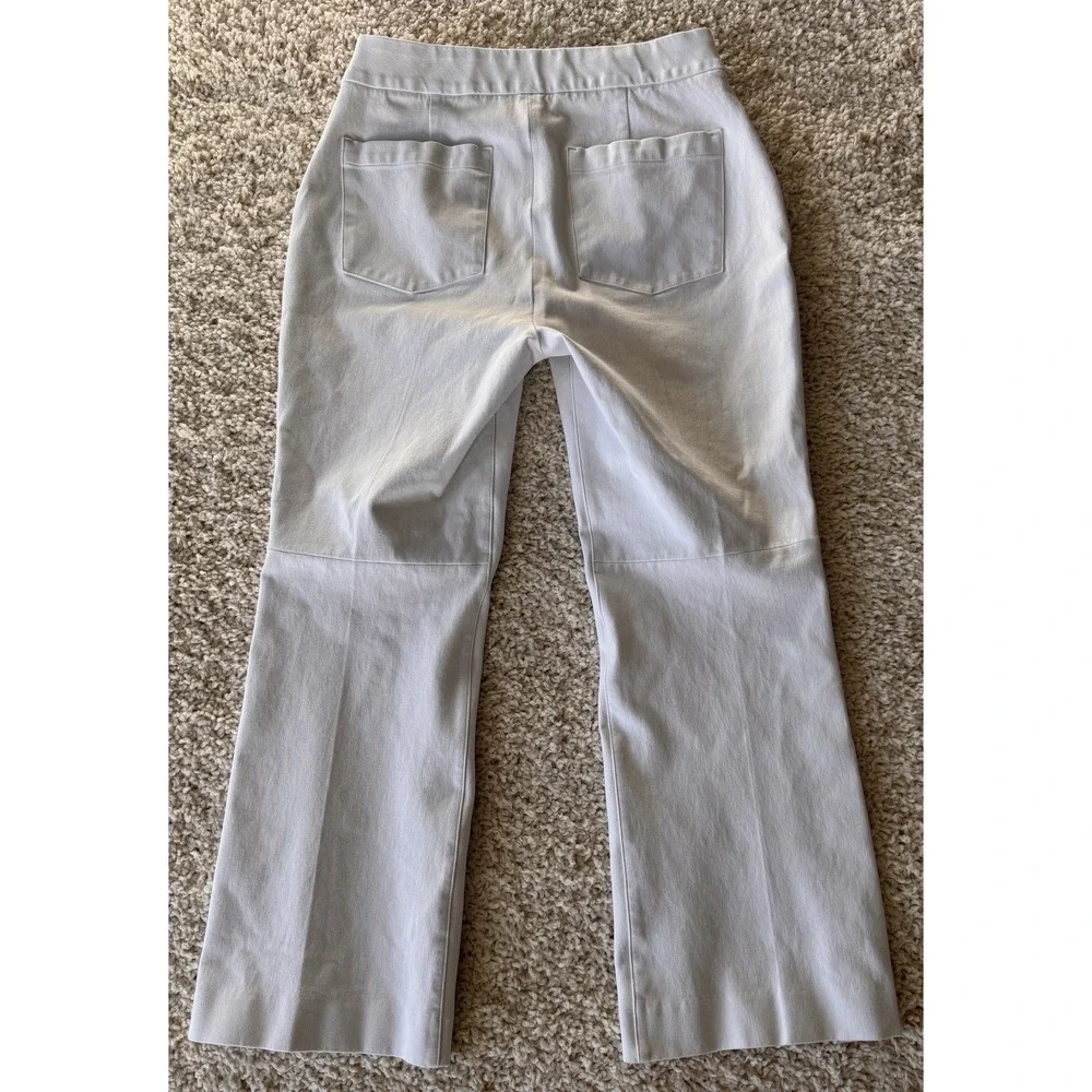 Spanx The Perfect Pant Women Size Medium White Excellent Kick Flare Stretch